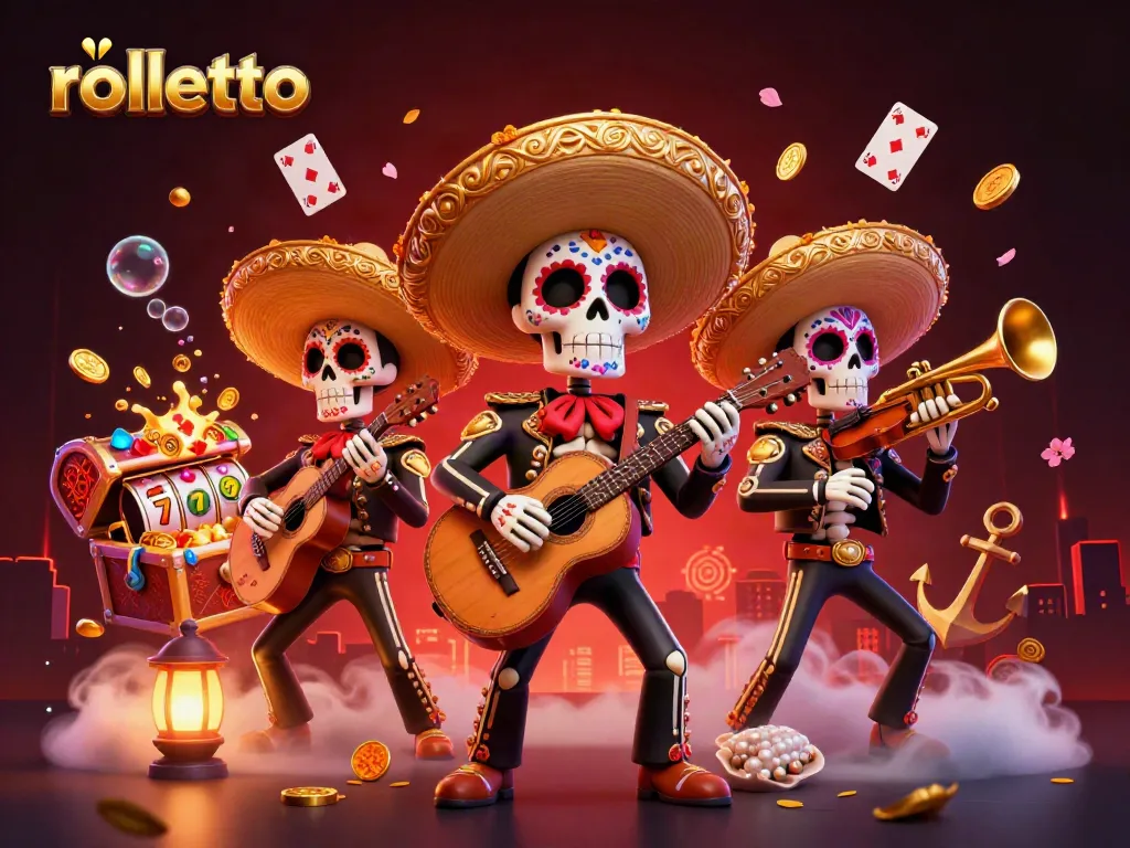 Engage with rolletto's vibrant casino offerings through a lively mariachi scene, highlighting slot excitement.
