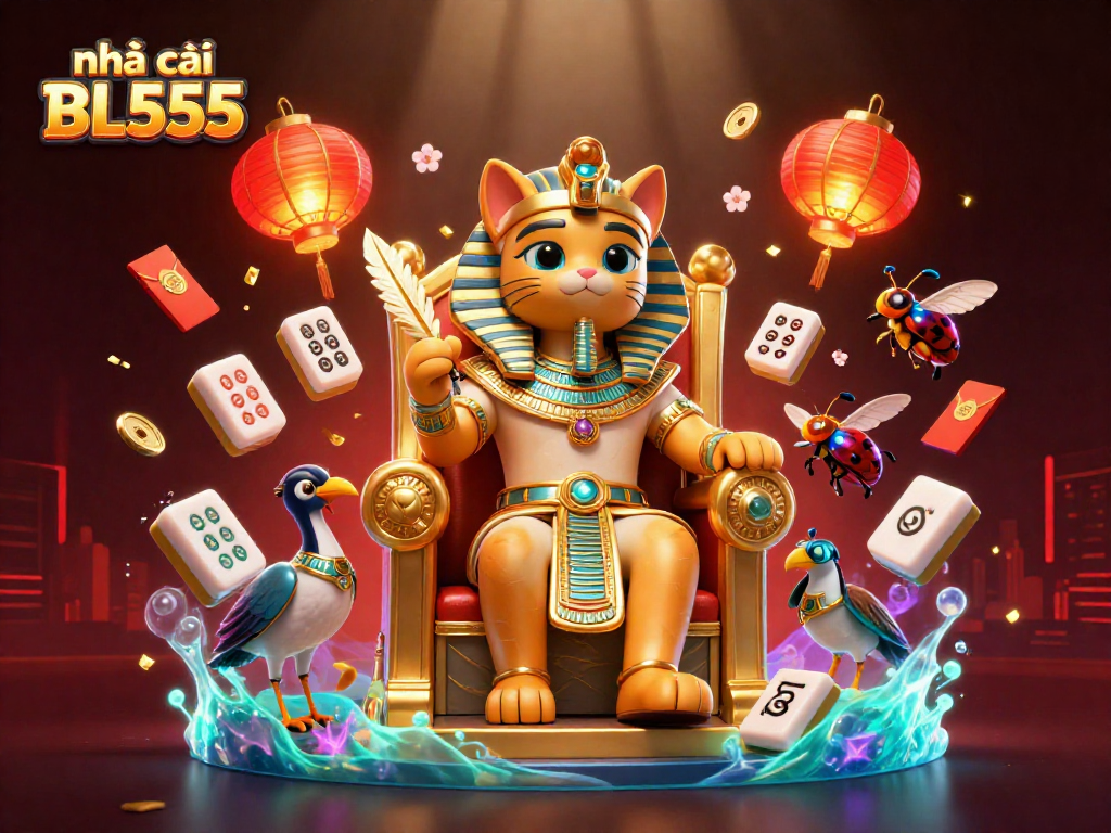Engage with the vibrant world of nhà cái BL555 through dynamic 3D casino elements and characters.